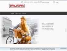 Tablet Screenshot of fahrschule-tom-engel.de